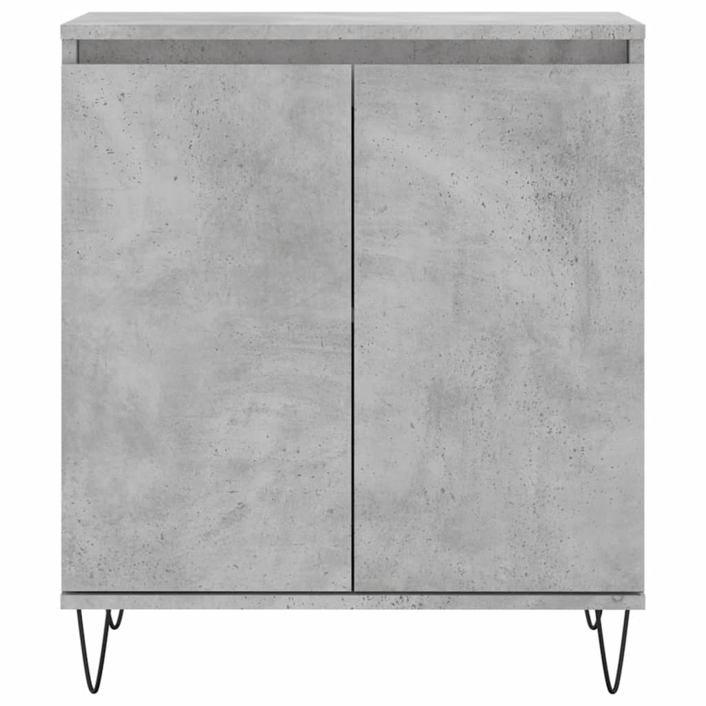 Betonszürke szerelt fa tálalószekrény 60 x 35 x 70 cm 5