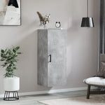 Betonszürke fali szekrény 34,5 x 34 x 90 cm 3