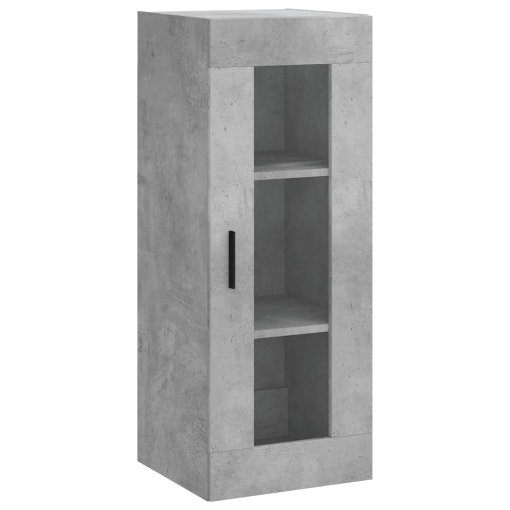 Betonszürke fali szekrény 34,5 x 34 x 90 cm 2