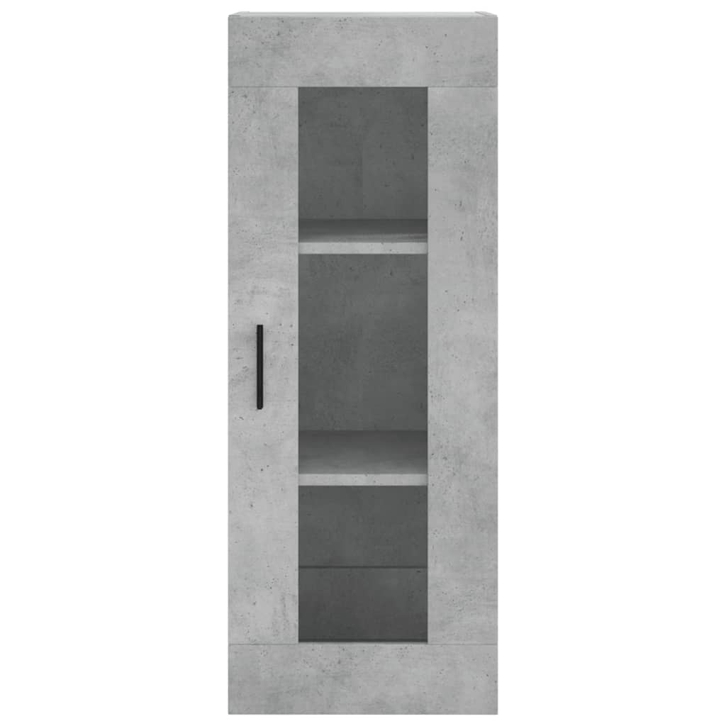 Betonszürke fali szekrény 34,5 x 34 x 90 cm 6