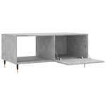 Betonszürke szerelt fa dohányzóasztal 90 x 50 x 40 cm 6