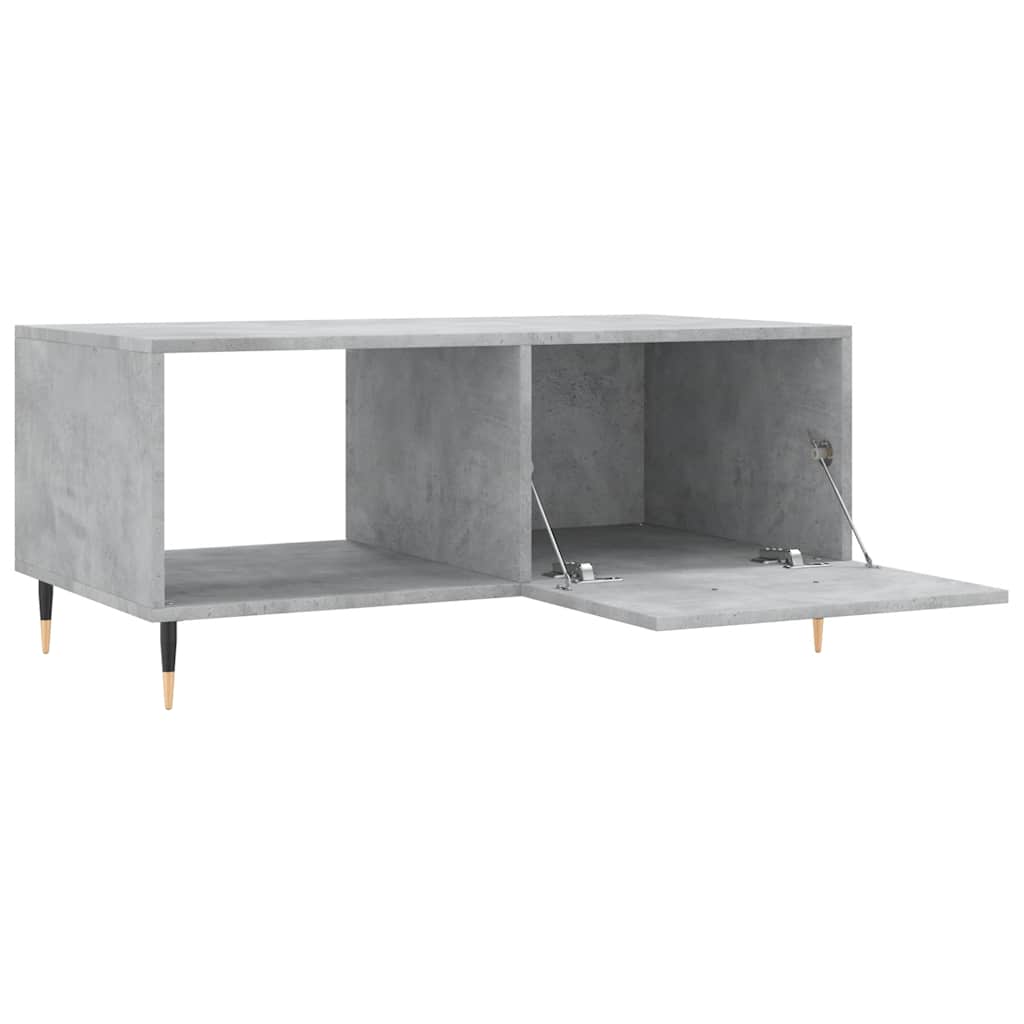 Betonszürke szerelt fa dohányzóasztal 90 x 50 x 40 cm 6