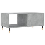 Betonszürke szerelt fa dohányzóasztal 90 x 50 x 40 cm 8