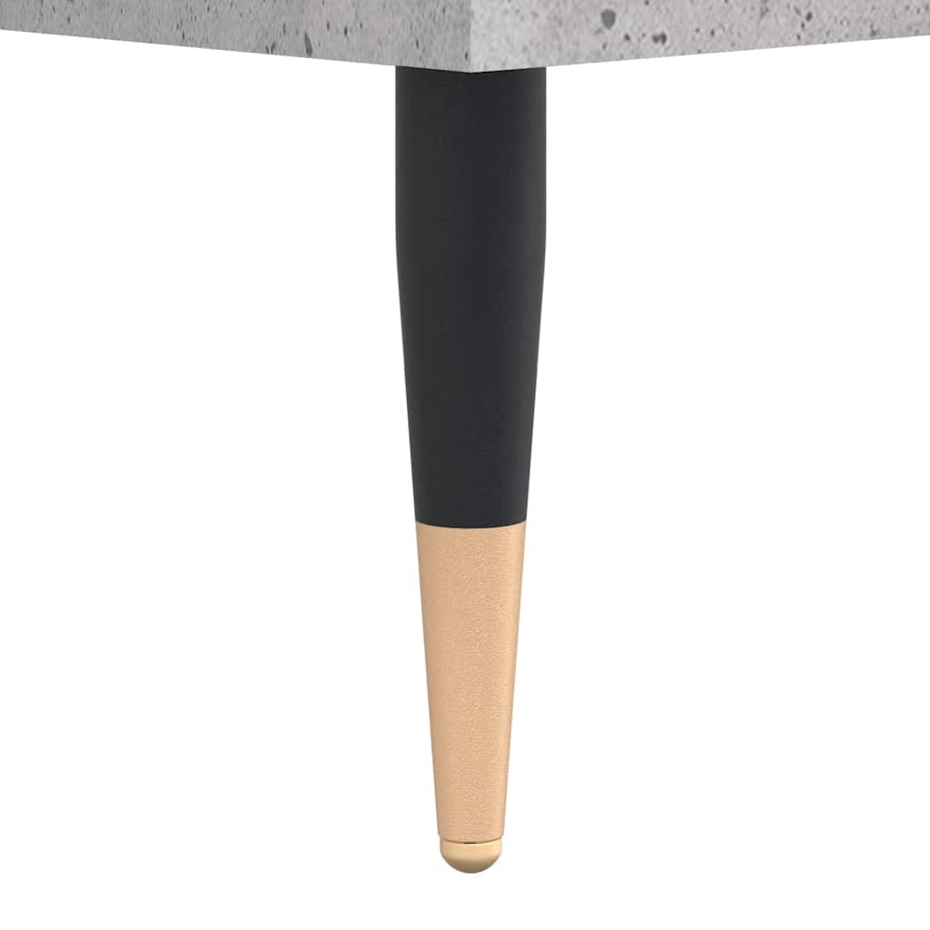 Betonszürke szerelt fa dohányzóasztal 90 x 50 x 40 cm 11