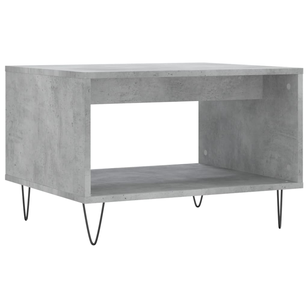 Betonszürke szerelt fa dohányzóasztal 60 x 50 x 40 cm 6