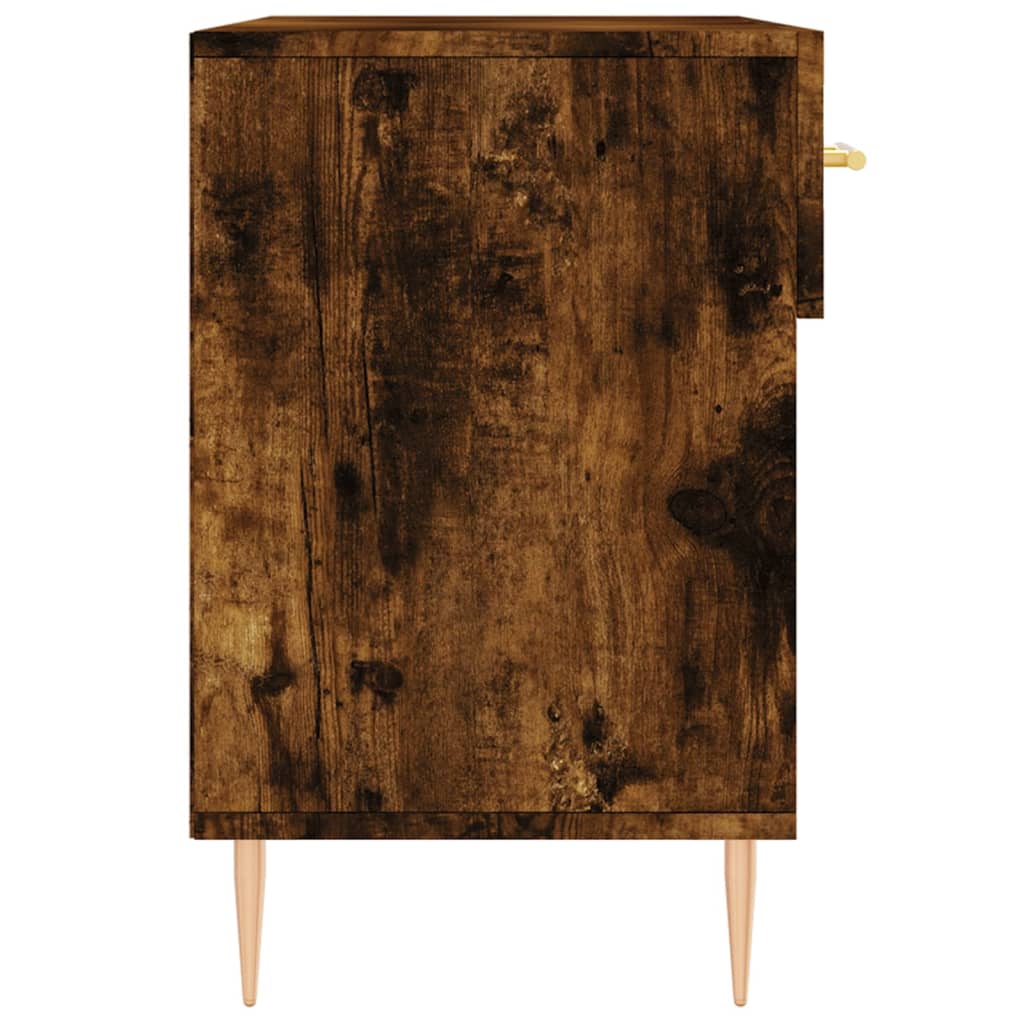 Füstös tölgy színű szerelt fa cipőpolc 102x35x55 cm 7