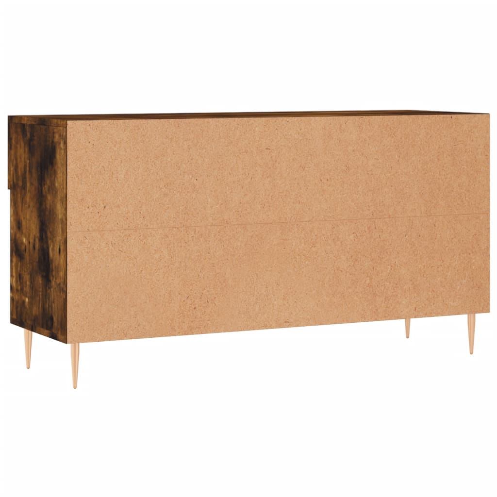 Füstös tölgy színű szerelt fa cipőpolc 102x35x55 cm 8