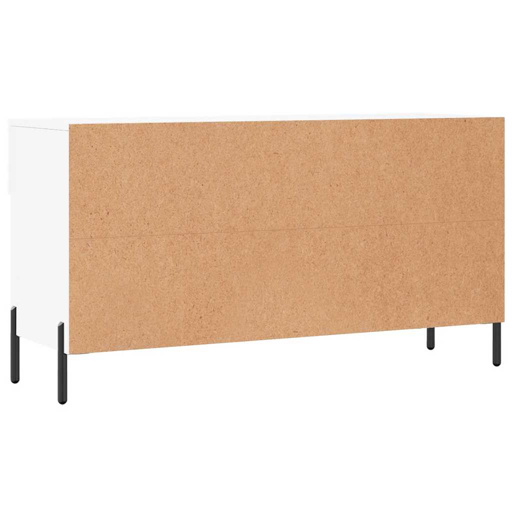 Fehér szerelt fa cipőpolc 102x35x55 cm 8