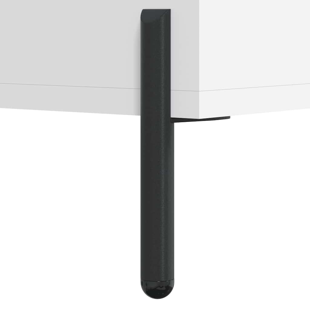 Fehér szerelt fa cipőpolc 102x35x55 cm 9