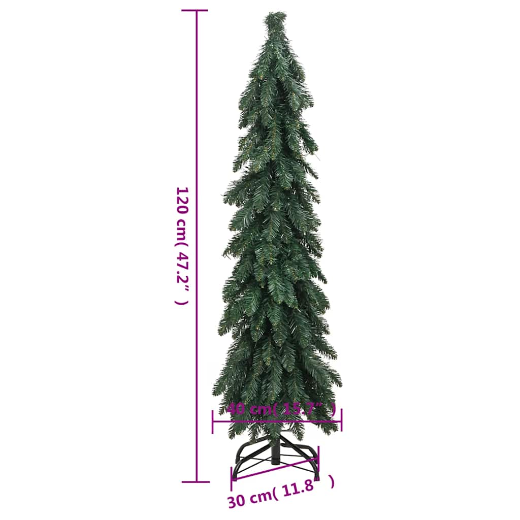 Megvilágított műkarácsonyfa 60 LED-del 120 cm 11