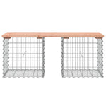 Tömör duglászfenyő gabion kerti pad 103x44x42 cm 3