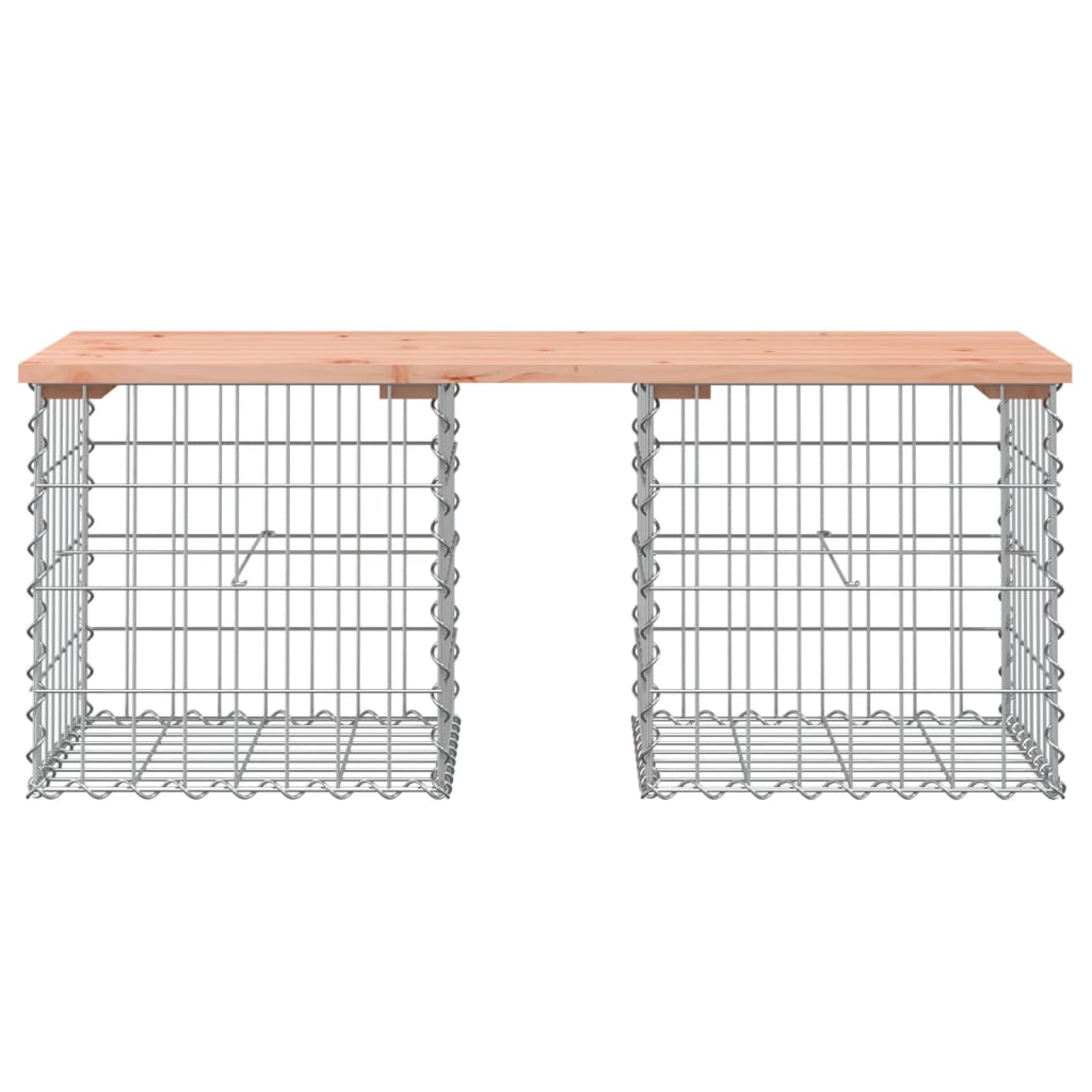 Tömör duglászfenyő gabion kerti pad 103x44x42 cm 3