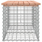 Tömör duglászfenyő gabion kerti pad 103x44x42 cm 4