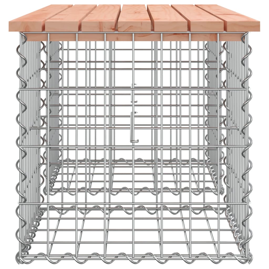 Tömör duglászfenyő gabion kerti pad 103x44x42 cm 4