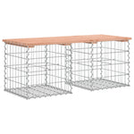 Tömör duglászfenyő gabion kerti pad 103x44x42 cm 5