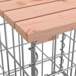 Tömör duglászfenyő gabion kerti pad 103x44x42 cm 6