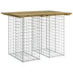 Gabion mintás impregnált fenyőfa kerti asztal 100 x 70 x 72 cm 2