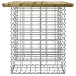 Gabion mintás impregnált fenyőfa kerti asztal 100 x 70 x 72 cm 4