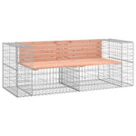 Tömör duglászfenyő gabion kerti pad 184x71x65,5 cm 2