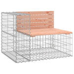 Tömör duglászfenyő gabion kerti pad 184x71x65,5 cm 3