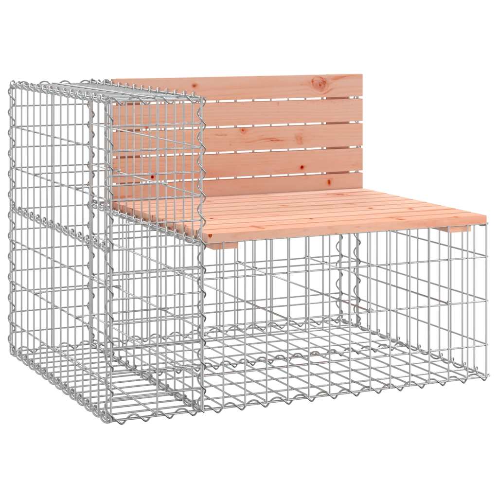 Tömör duglászfenyő gabion kerti pad 184x71x65,5 cm 3