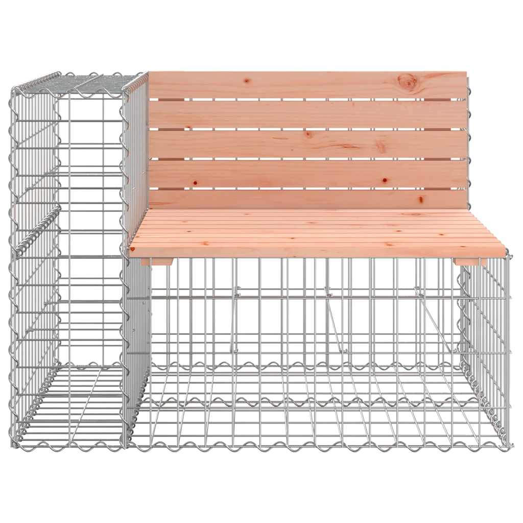 Tömör duglászfenyő gabion kerti pad 184x71x65,5 cm 4
