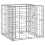 Tömör fenyőfa kerti pad gabion kosárral 7