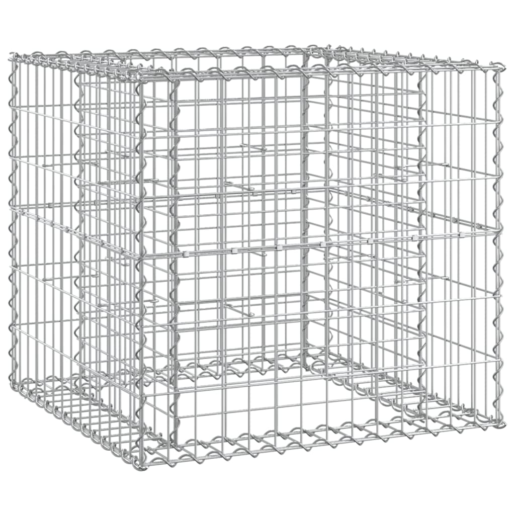 Tömör fenyőfa kerti pad gabion kosárral 7