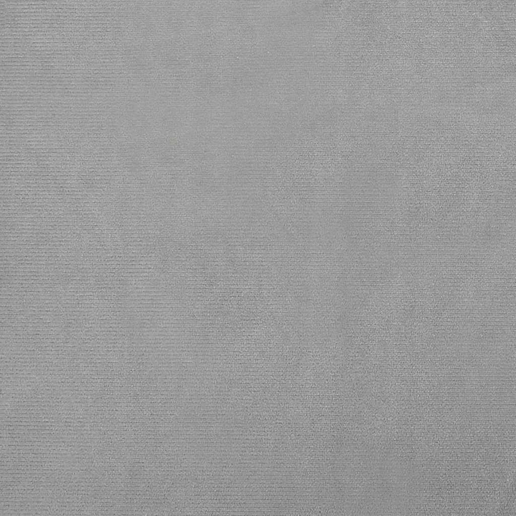 Világosszürke gyerek bársonykanapé 60 x 40 x 30 cm 6