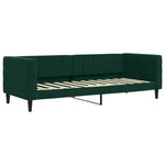 Sötétzöld kihúzható bársony heverő fiókkal 80 x 200 cm 4