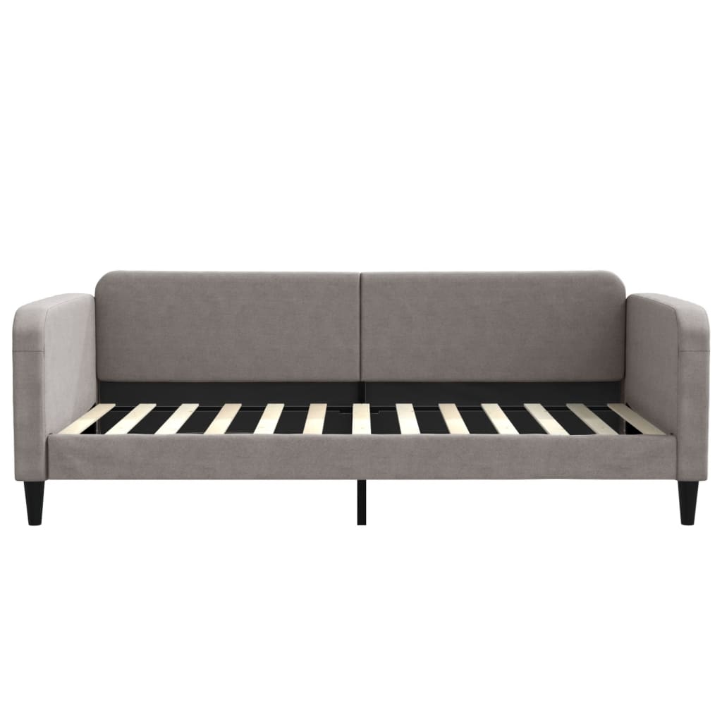 Tópszínű kihúzható szövet heverő fiókkal 100 x 200 cm 7