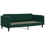 Sötétzöld kihúzható bársony heverő fiókkal 90 x 200 cm 4