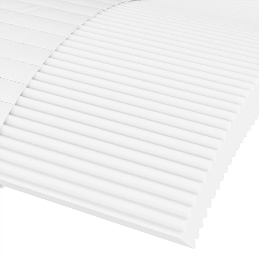 Krémszínű szövet kanapéágy matraccal 90 x 200 cm 9