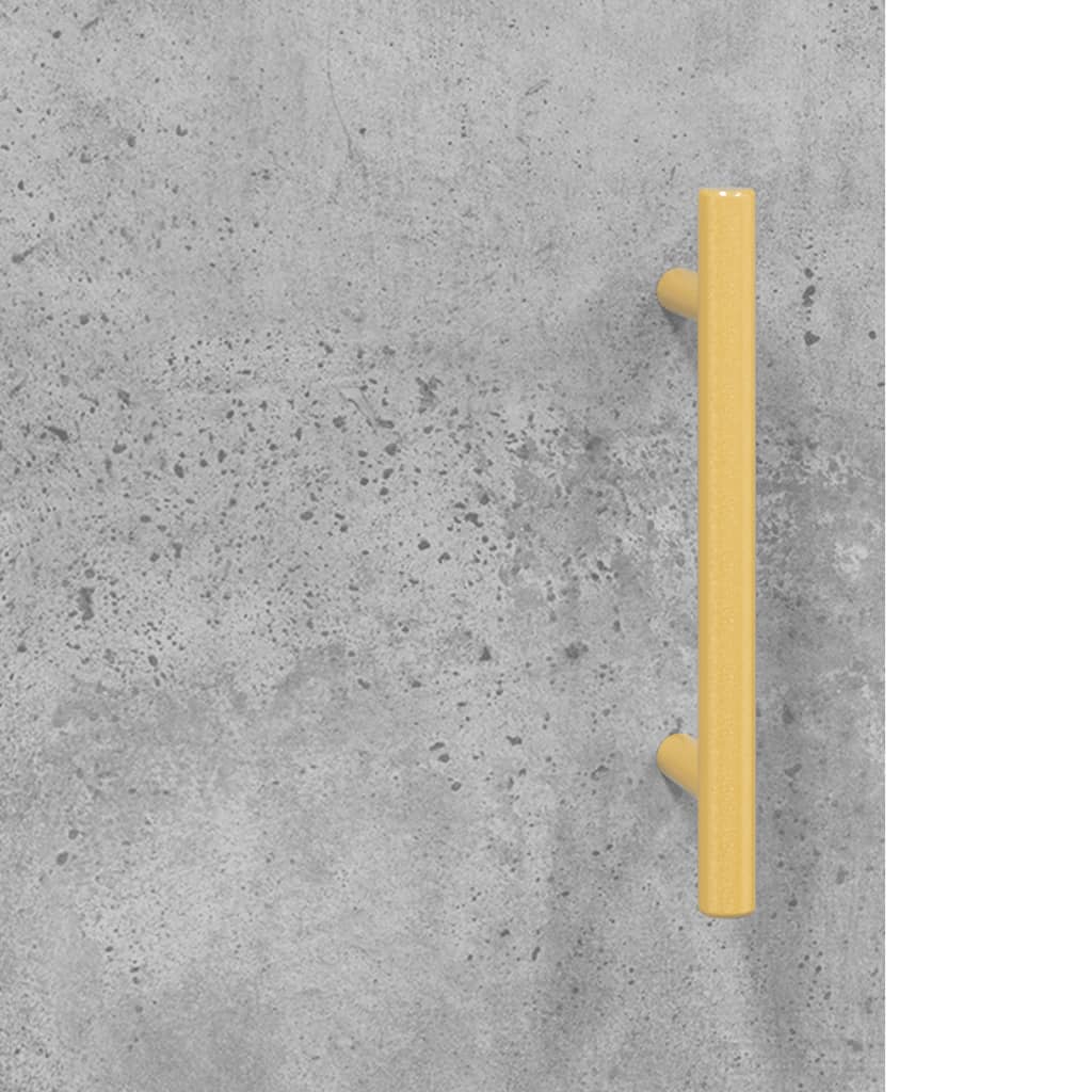 2 db betonszürke szerelt fa falra szerelhető szekrény 9