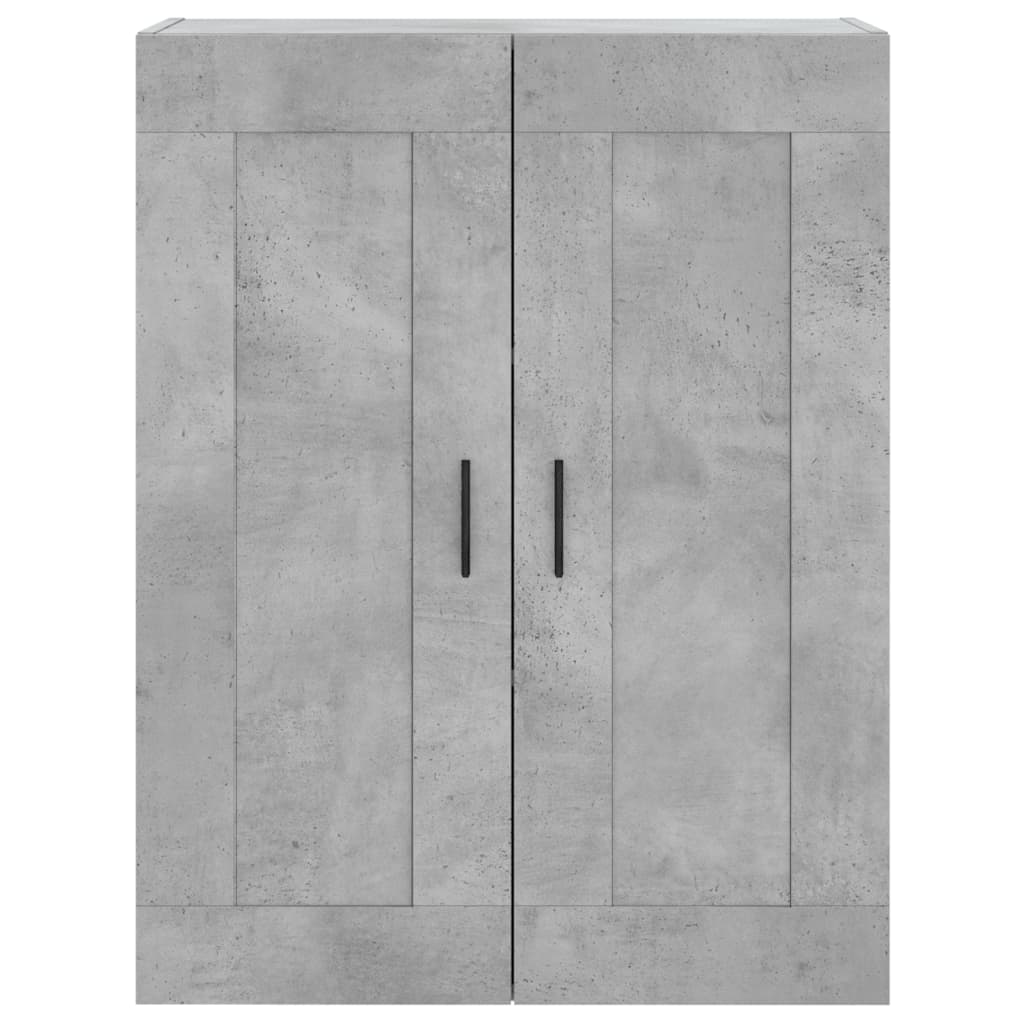 2 db betonszürke szerelt fa falra szerelhető szekrény 6