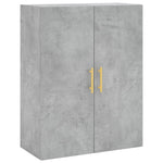Betonszürke szerelt fa magasszekrény 69,5 x 34 x 180 cm 5