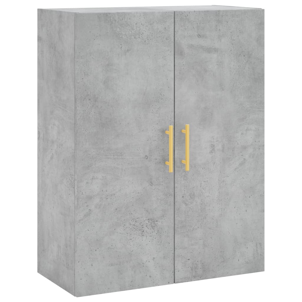 Betonszürke szerelt fa magasszekrény 69,5 x 34 x 180 cm 5