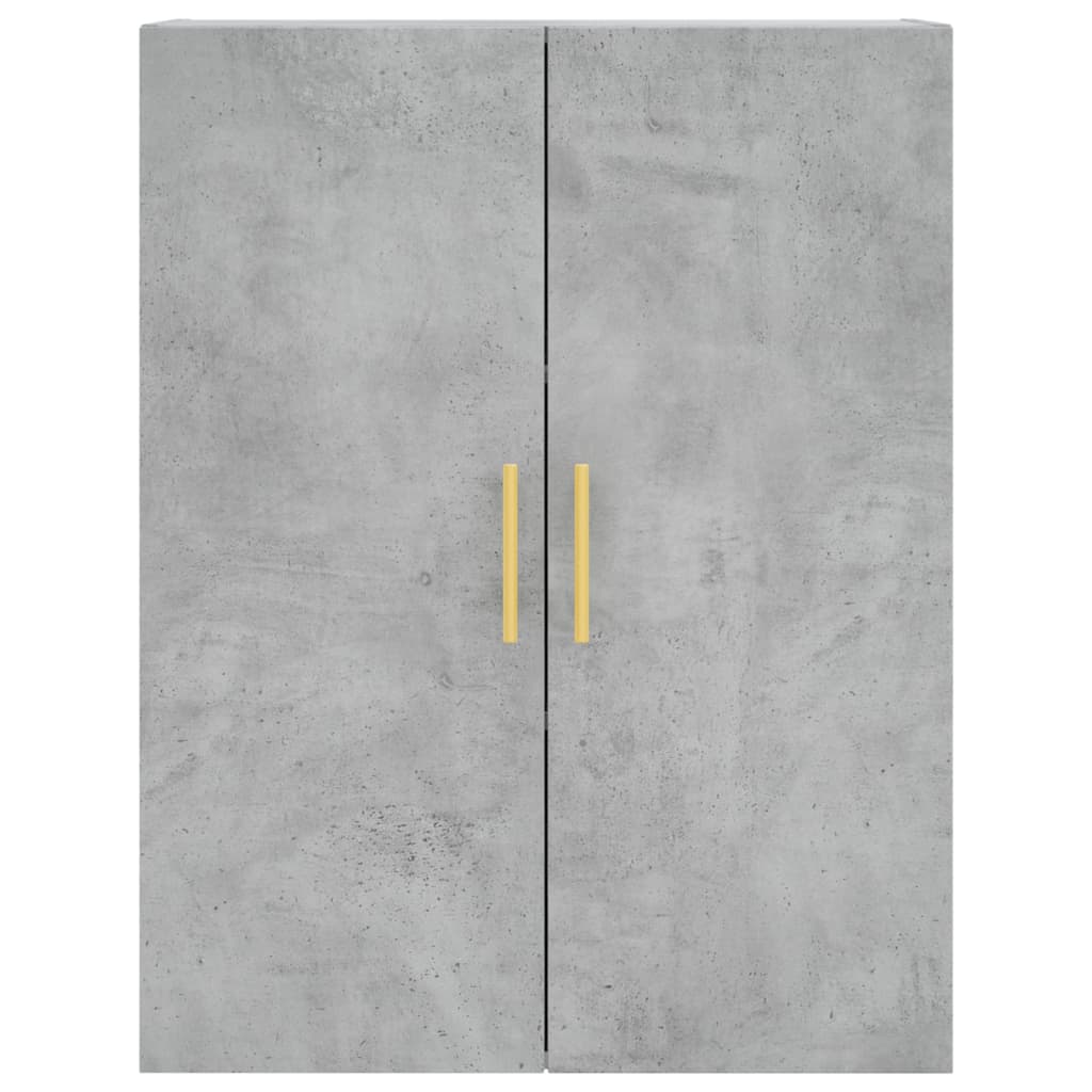 Betonszürke szerelt fa magasszekrény 69,5 x 34 x 180 cm 6