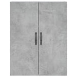 Betonszürke szerelt fa magasszekrény 69,5 x 34 x 180 cm 6