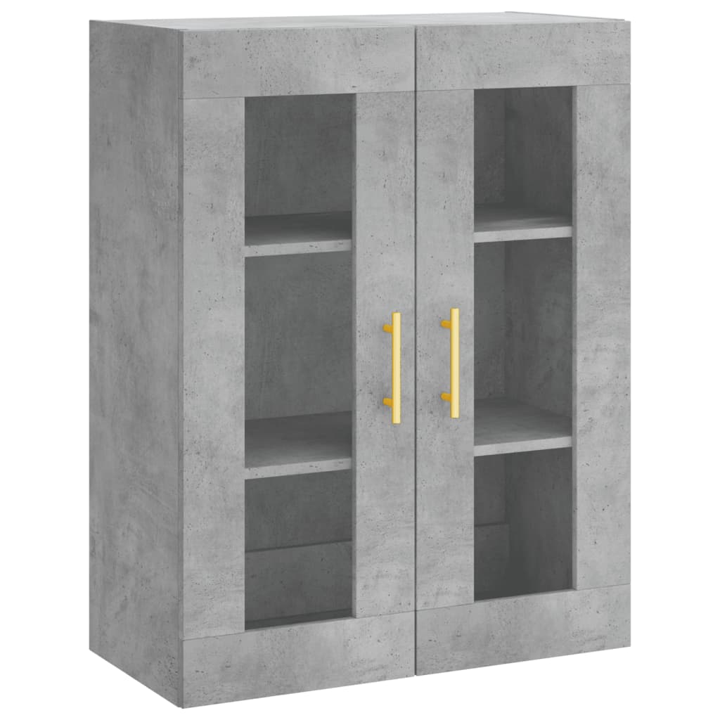 Betonszürke szerelt fa magasszekrény 69,5 x 34 x 180 cm 5