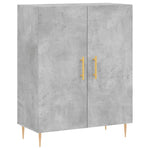 Betonszürke szerelt fa magasszekrény 69,5 x 34 x 180 cm 7