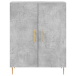 Betonszürke szerelt fa magasszekrény 69,5 x 34 x 180 cm 8