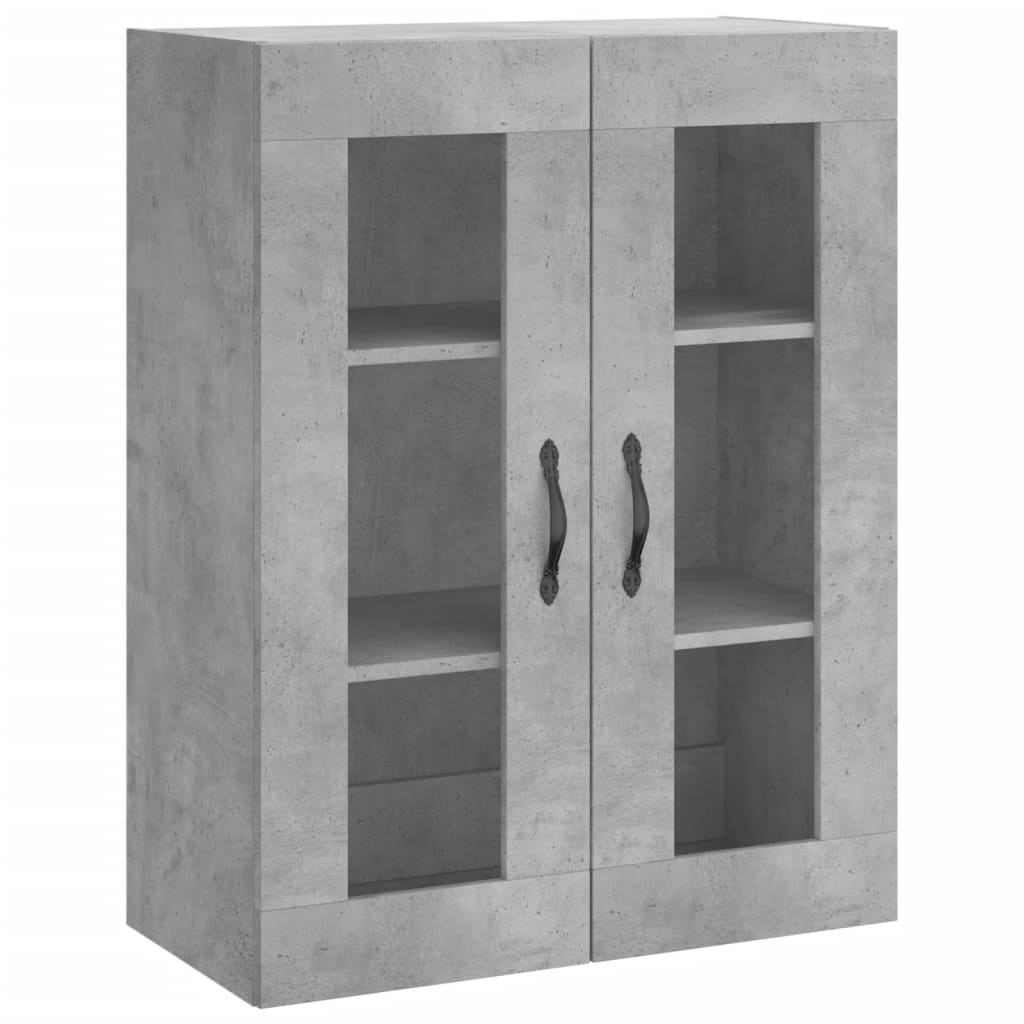 Betonszürke szerelt fa magasszekrény 69,5 x 34 x 180 cm 5