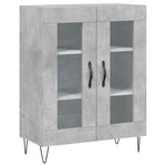 Betonszürke szerelt fa magasszekrény 69,5 x 34 x 180 cm 7