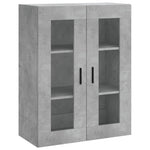 Betonszürke szerelt fa magasszekrény 69,5 x 34 x 180 cm 5