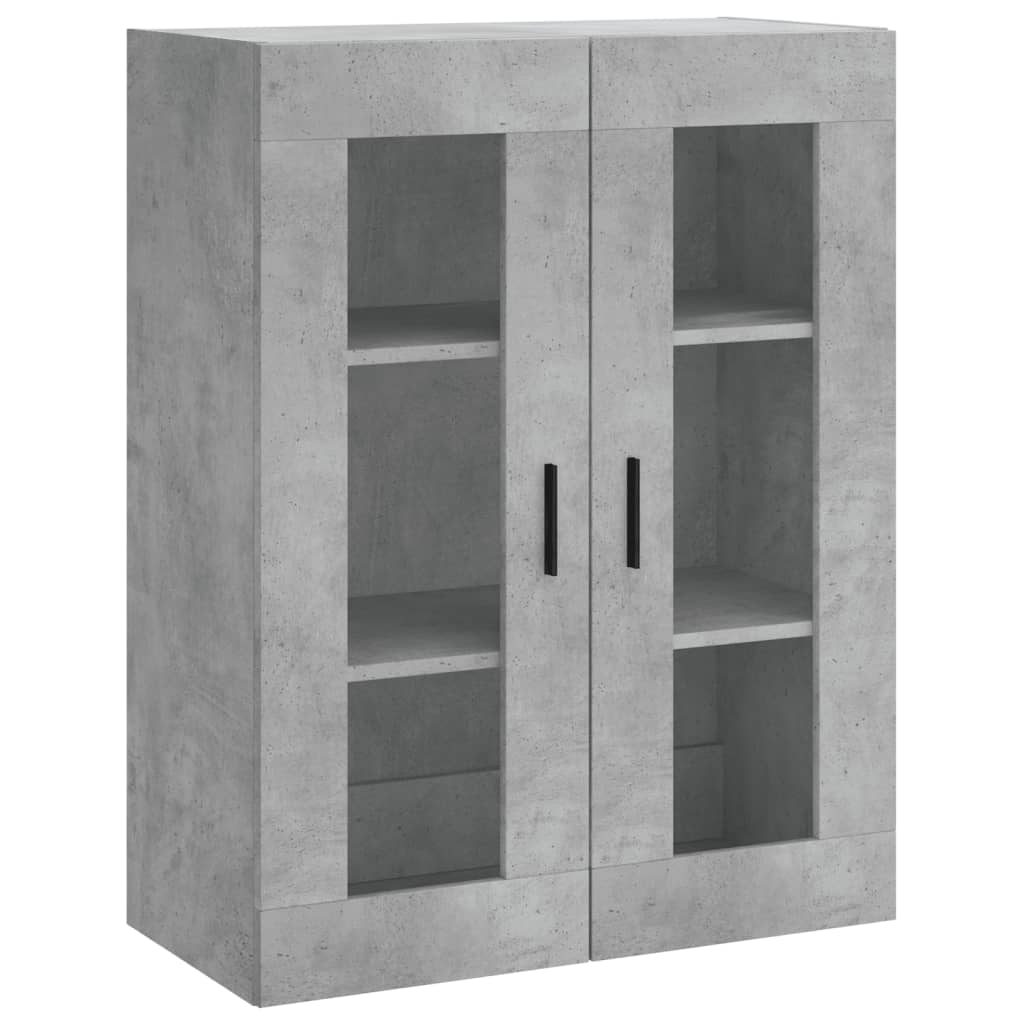 Betonszürke szerelt fa magasszekrény 69,5 x 34 x 180 cm 5