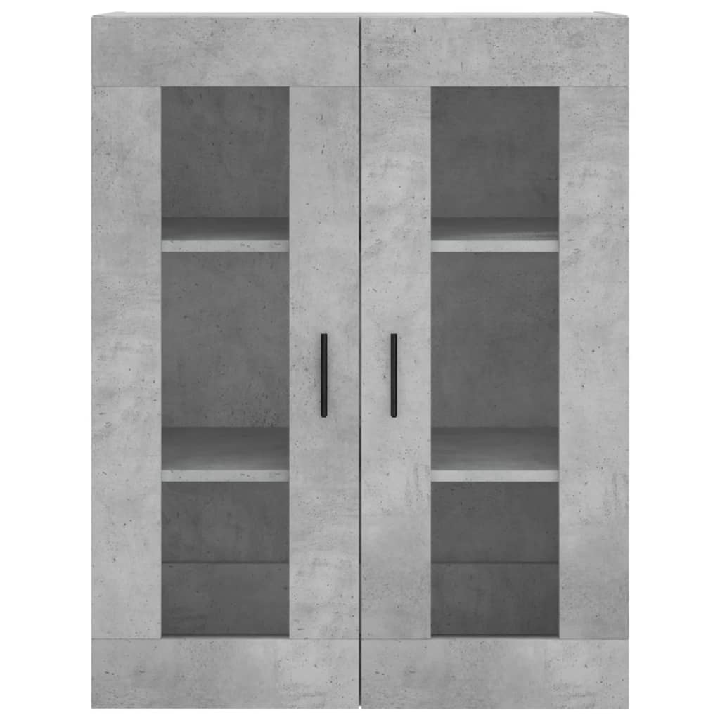 Betonszürke szerelt fa magasszekrény 69,5 x 34 x 180 cm 6