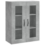 Betonszürke szerelt fa magasszekrény 69,5 x 34 x 180 cm 5