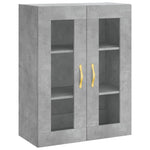 Betonszürke szerelt fa magasszekrény 69,5 x 34 x 180 cm 5