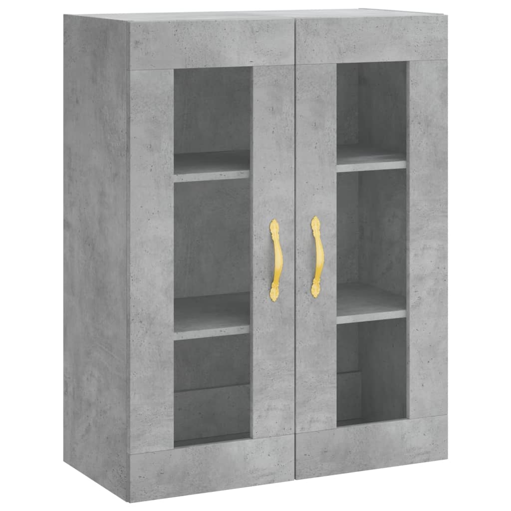 Betonszürke szerelt fa magasszekrény 69,5 x 34 x 180 cm 5